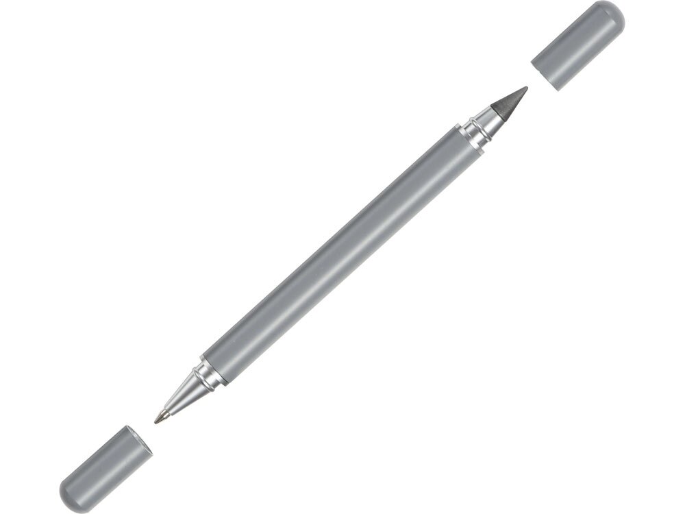 Металлическая ручка и вечный карандаш Van Gogh, серый от компании ТОО VEER Company Group / Одежда и сувениры с логотипом - фото 1