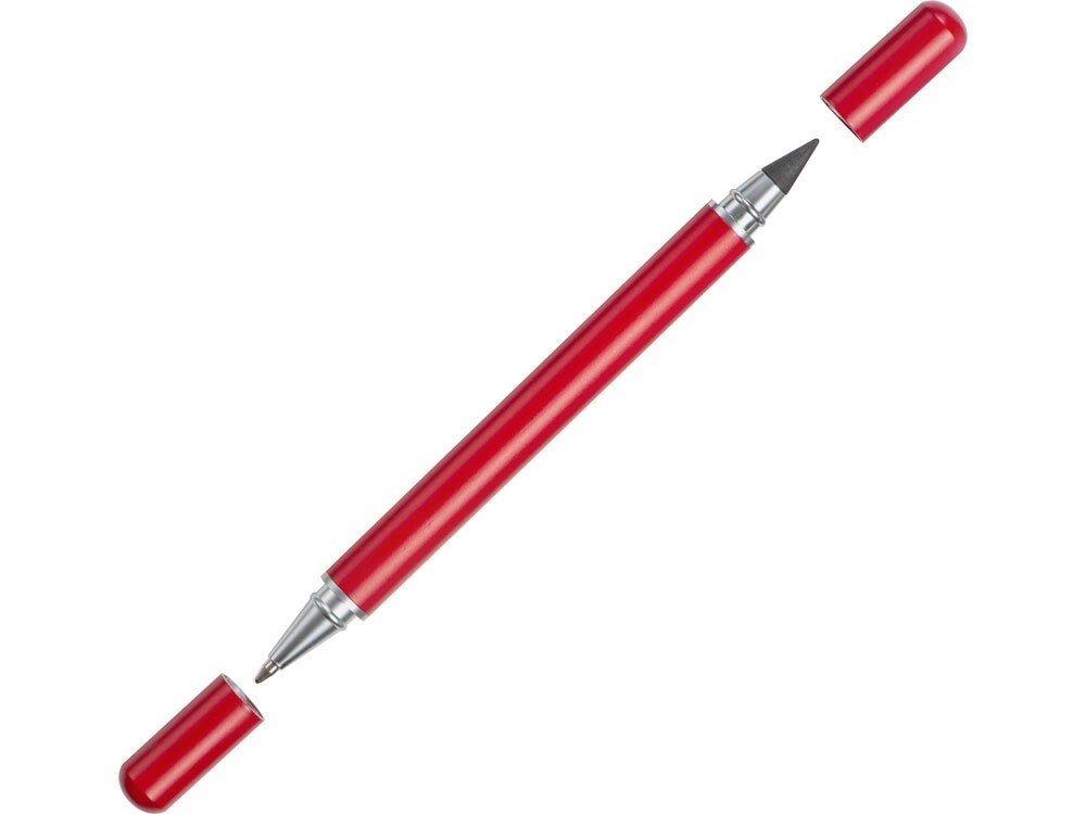 Металлическая ручка и вечный карандаш Van Gogh, темно-красный от компании ТОО VEER Company Group / Одежда и сувениры с логотипом - фото 1