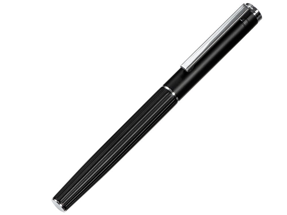 Металлическая ручка-роллер с анодированным слоем Monarch, черная от компании ТОО VEER Company Group / Одежда и сувениры с логотипом - фото 1