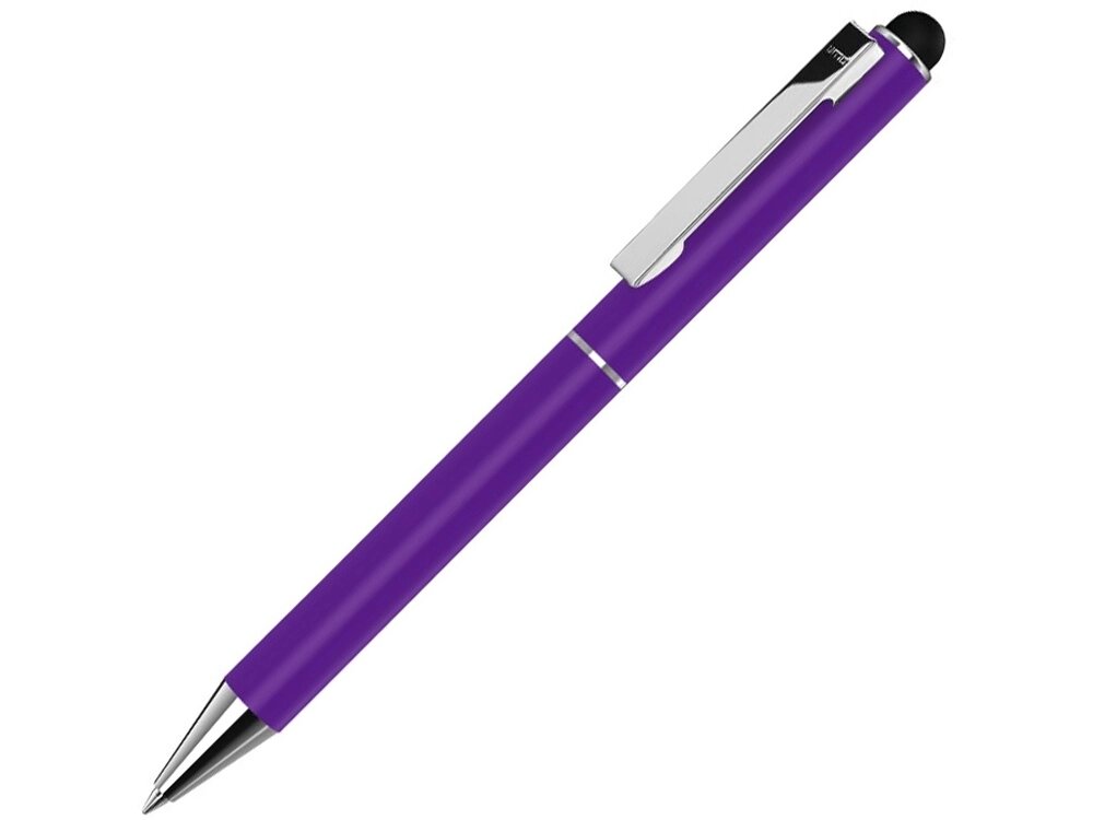 Металлическая шариковая ручка To straight SI touch, фиолетовый от компании ТОО VEER Company Group / Одежда и сувениры с логотипом - фото 1