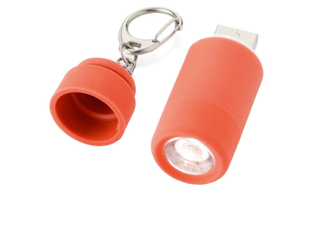 Мини-фонарь Avior с зарядкой от USB, красный от компании ТОО VEER Company Group / Одежда и сувениры с логотипом - фото 1
