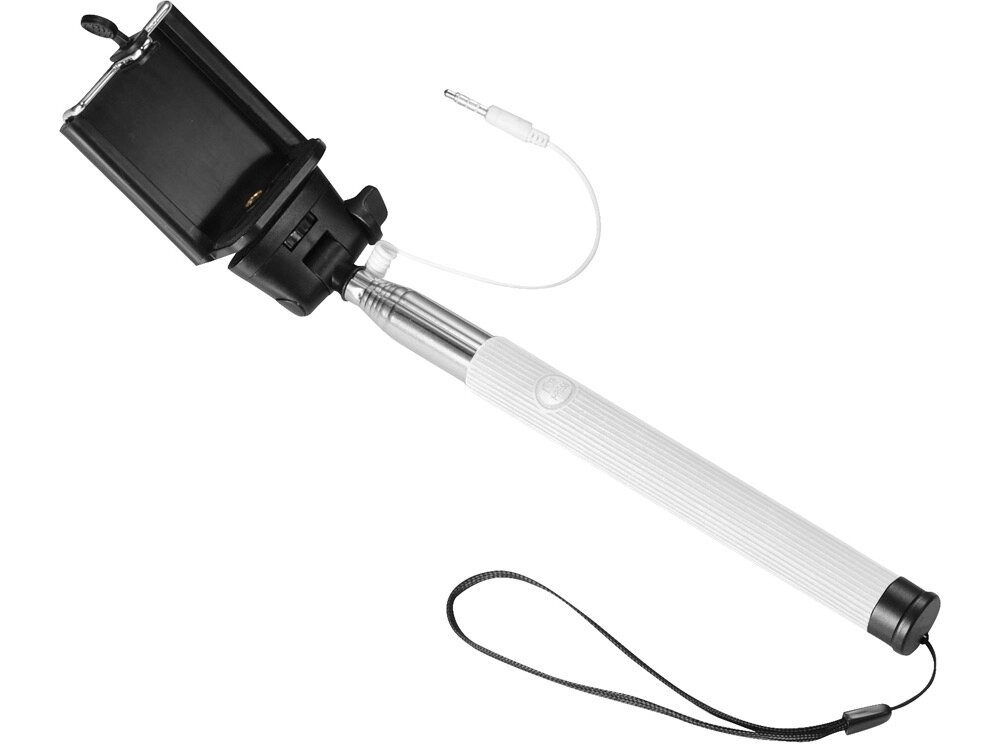 Монопод проводной Wire Selfie, белый от компании ТОО VEER Company Group / Одежда и сувениры с логотипом - фото 1