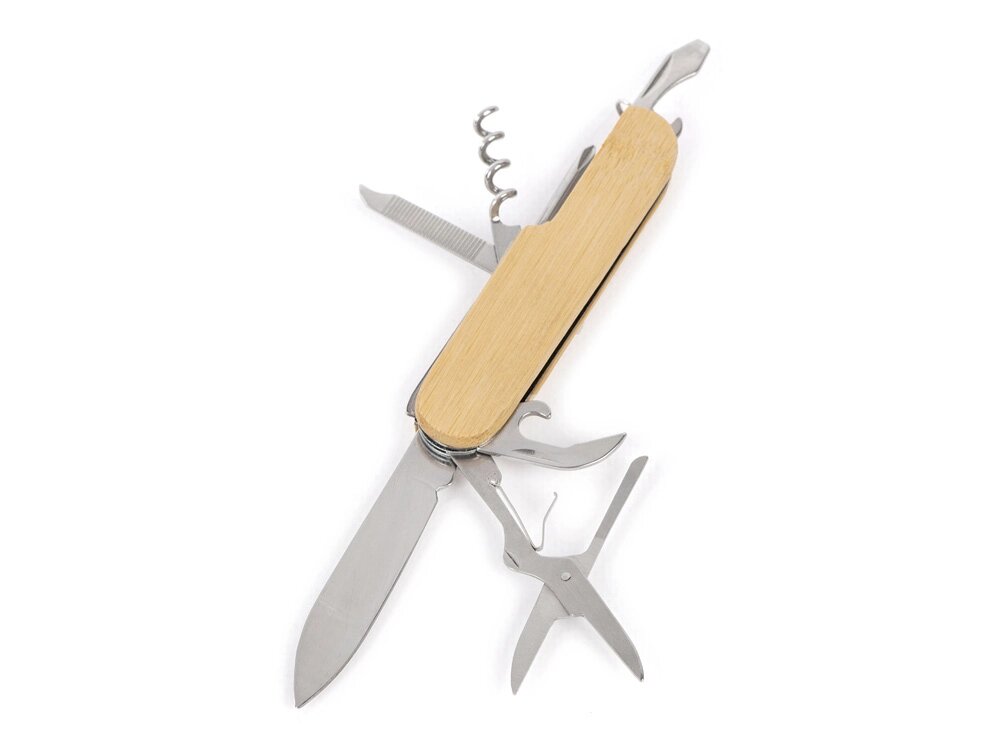 Мультитул-нож Bambo, бамбук от компании ТОО VEER Company Group / Одежда и сувениры с логотипом - фото 1