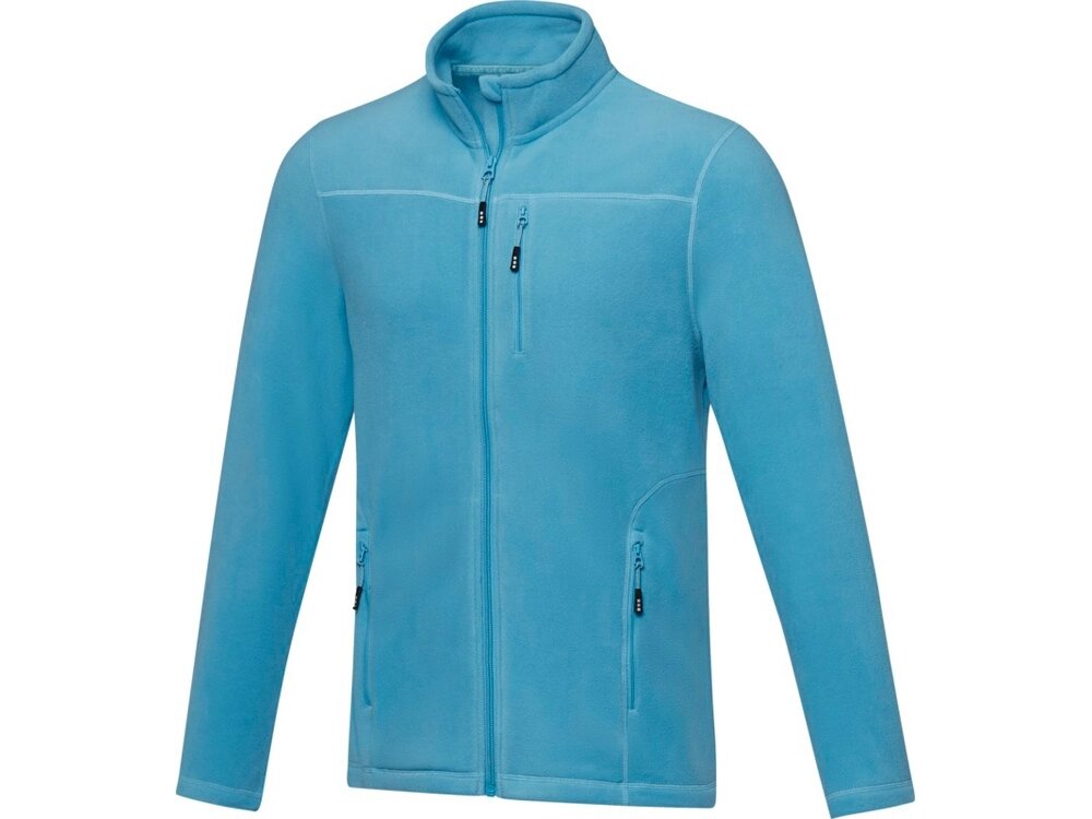 Мужская флисовая куртка Amber на молнии из переработанных материалов по стандарту GRS, nxt blue от компании ТОО VEER Company Group / Одежда и сувениры с логотипом - фото 1