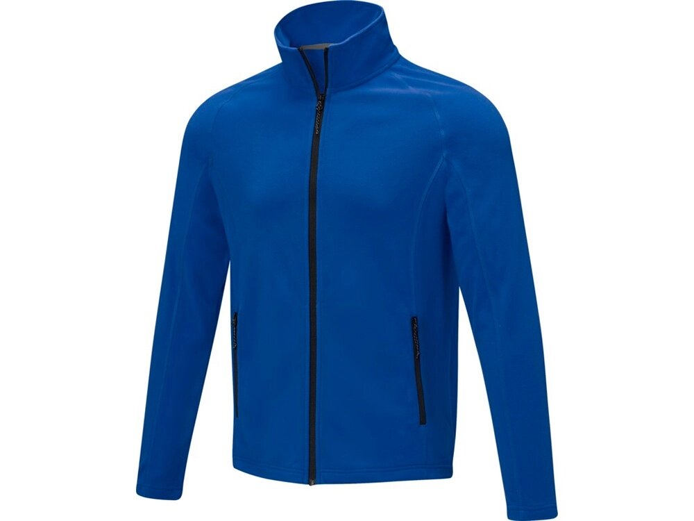 Мужская флисовая куртка Zelus, cиний от компании ТОО VEER Company Group / Одежда и сувениры с логотипом - фото 1