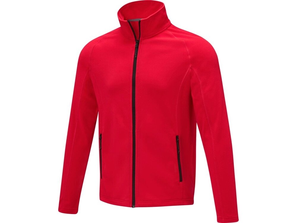 Мужская флисовая куртка Zelus, красный от компании ТОО VEER Company Group / Одежда и сувениры с логотипом - фото 1