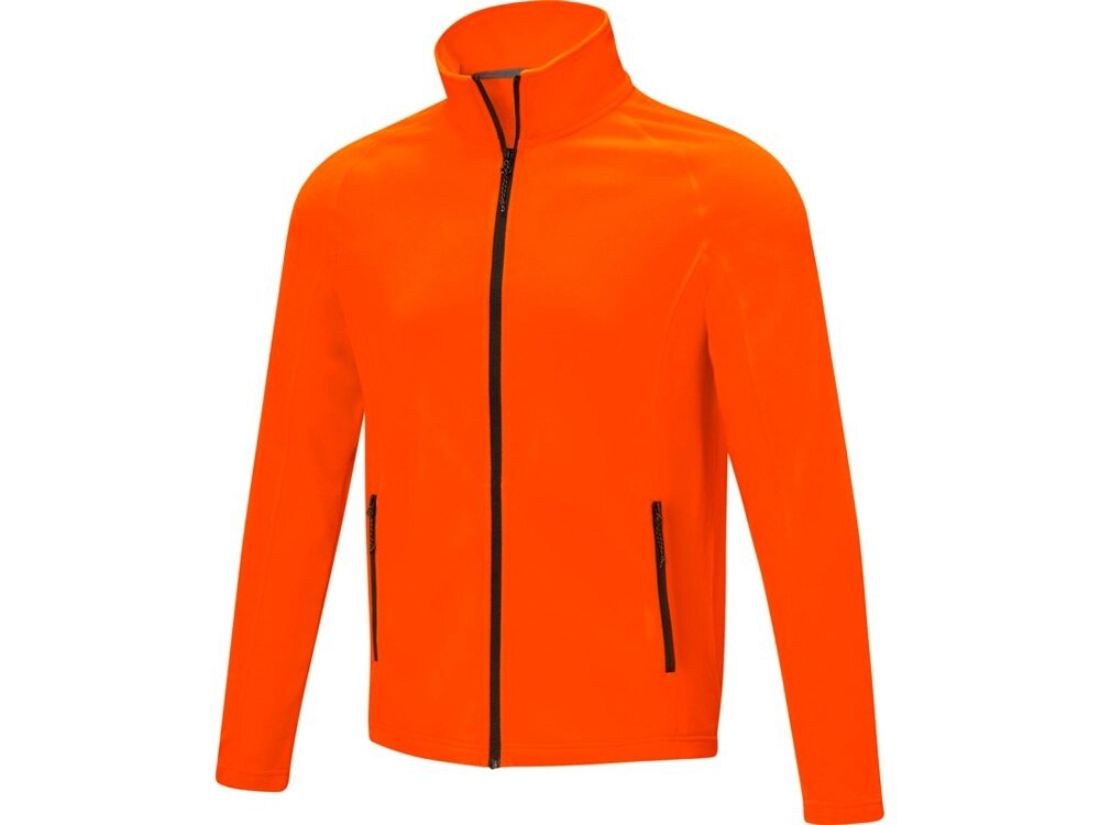 Мужская флисовая куртка Zelus, оранжевый от компании ТОО VEER Company Group / Одежда и сувениры с логотипом - фото 1