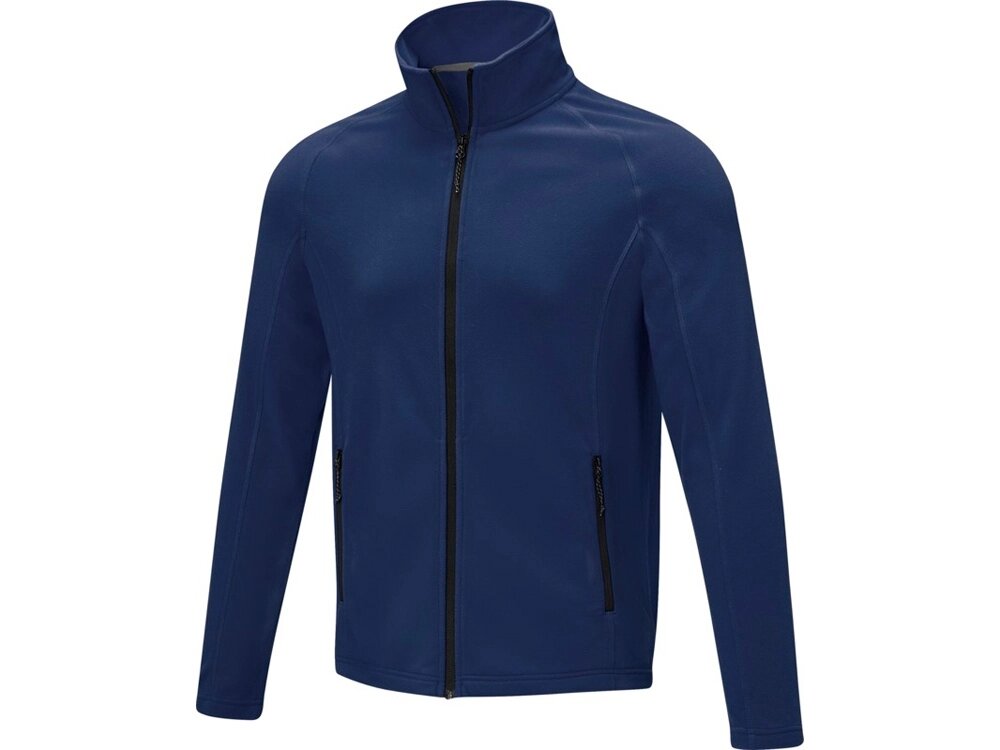 Мужская флисовая куртка Zelus, темно-синий от компании ТОО VEER Company Group / Одежда и сувениры с логотипом - фото 1