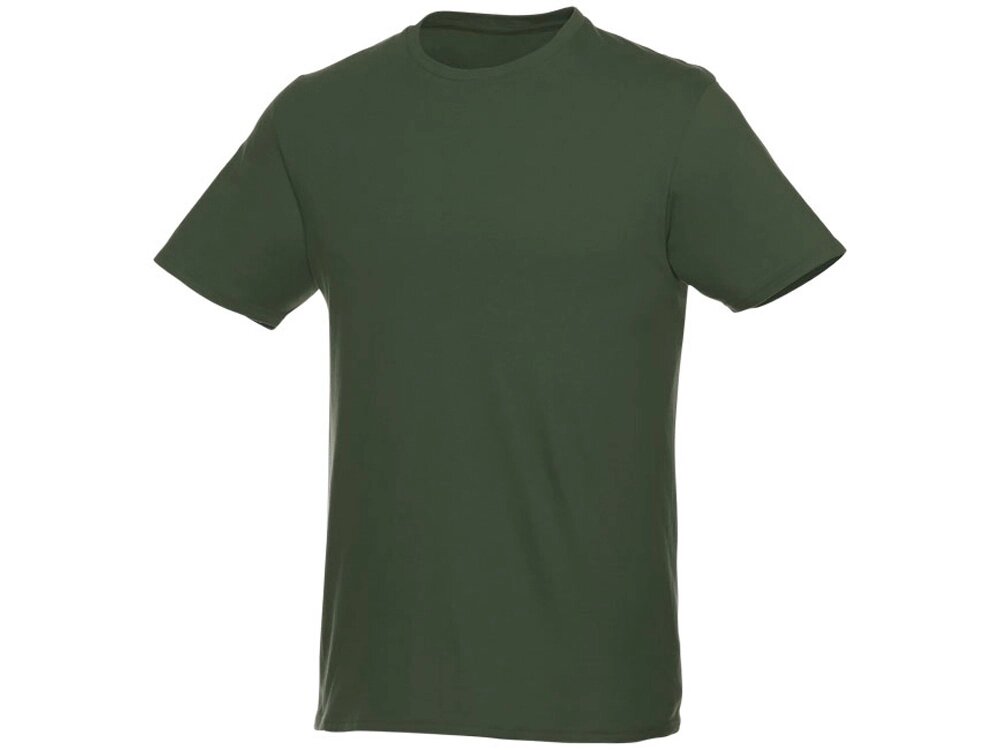 Мужская футболка Heros с коротким рукавом, зеленый армейский от компании ТОО VEER Company Group / Одежда и сувениры с логотипом - фото 1