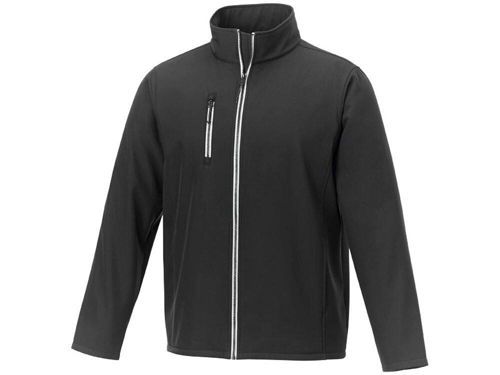 Мужская софтшелл куртка Orion, черный от компании ТОО VEER Company Group / Одежда и сувениры с логотипом - фото 1