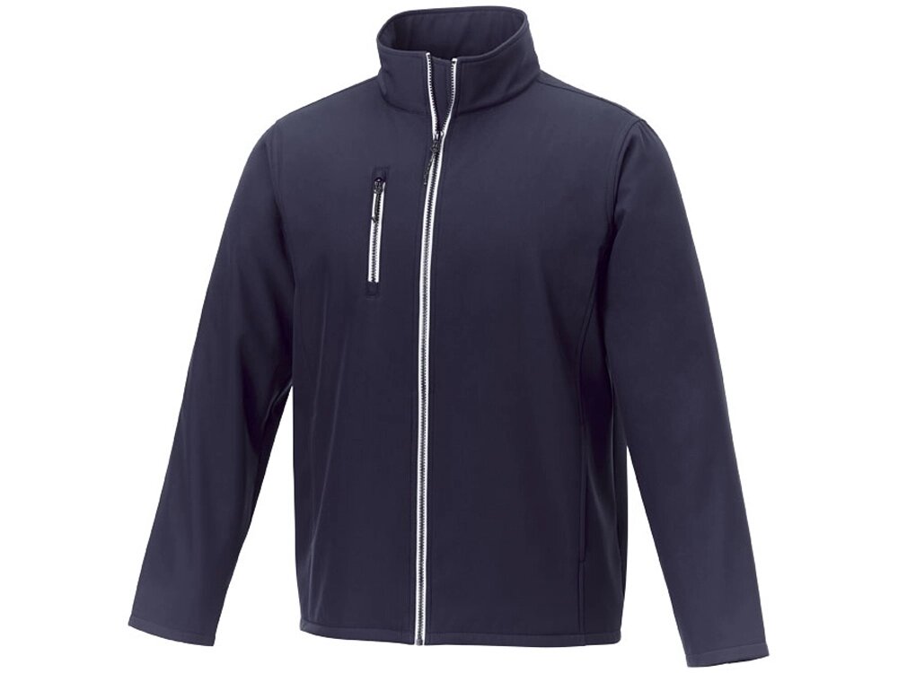 Мужская софтшелл куртка Orion, темно-синий от компании ТОО VEER Company Group / Одежда и сувениры с логотипом - фото 1