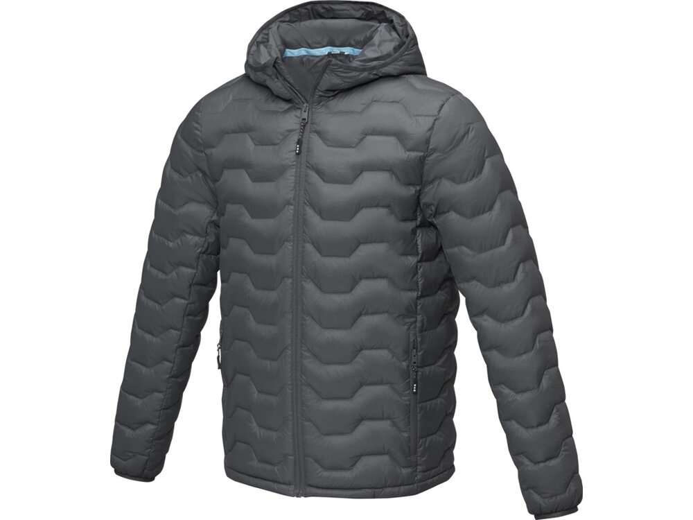Мужская утепленная куртка Petalite из материалов, переработанных по стандарту GRS - Storm grey от компании ТОО VEER Company Group / Одежда и сувениры с логотипом - фото 1
