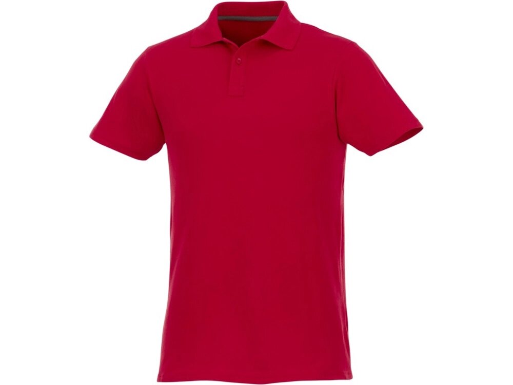 Мужское поло Helios с коротким рукавом, красный от компании ТОО VEER Company Group / Одежда и сувениры с логотипом - фото 1