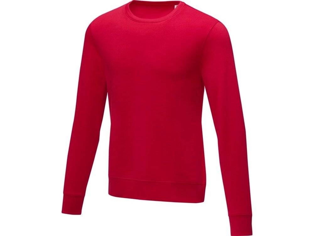 Мужской свитер Zenon с круглым вырезом, красный от компании ТОО VEER Company Group / Одежда и сувениры с логотипом - фото 1