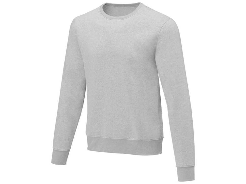 Мужской свитер Zenon с круглым вырезом, серый яркий от компании ТОО VEER Company Group / Одежда и сувениры с логотипом - фото 1