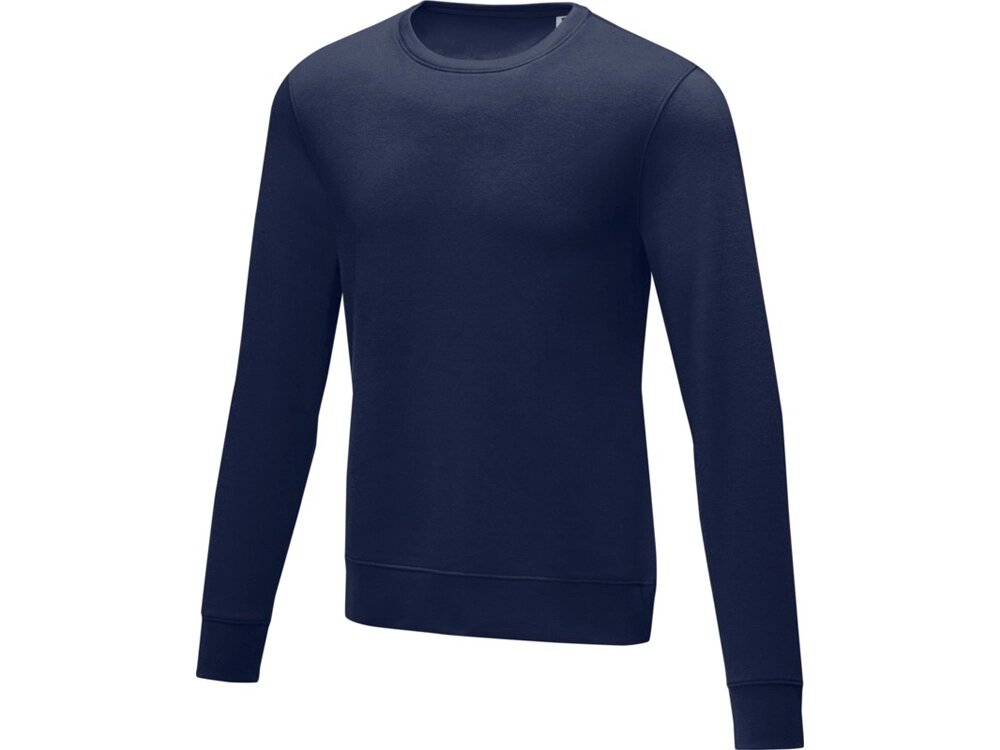 Мужской свитер Zenon с круглым вырезом, темно-синий от компании ТОО VEER Company Group / Одежда и сувениры с логотипом - фото 1