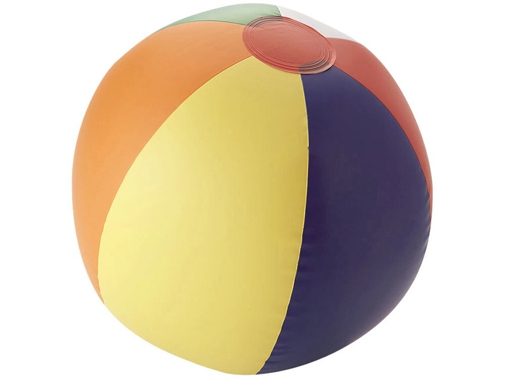 Мяч надувной пляжный Rainbow, многоцветный от компании ТОО VEER Company Group / Одежда и сувениры с логотипом - фото 1