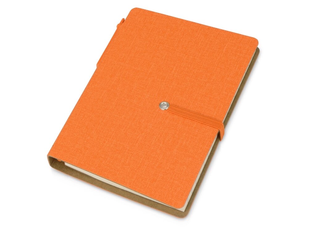 Набор стикеров А6 Write and stick с ручкой и блокнотом, оранжевый от компании ТОО VEER Company Group / Одежда и сувениры с логотипом - фото 1