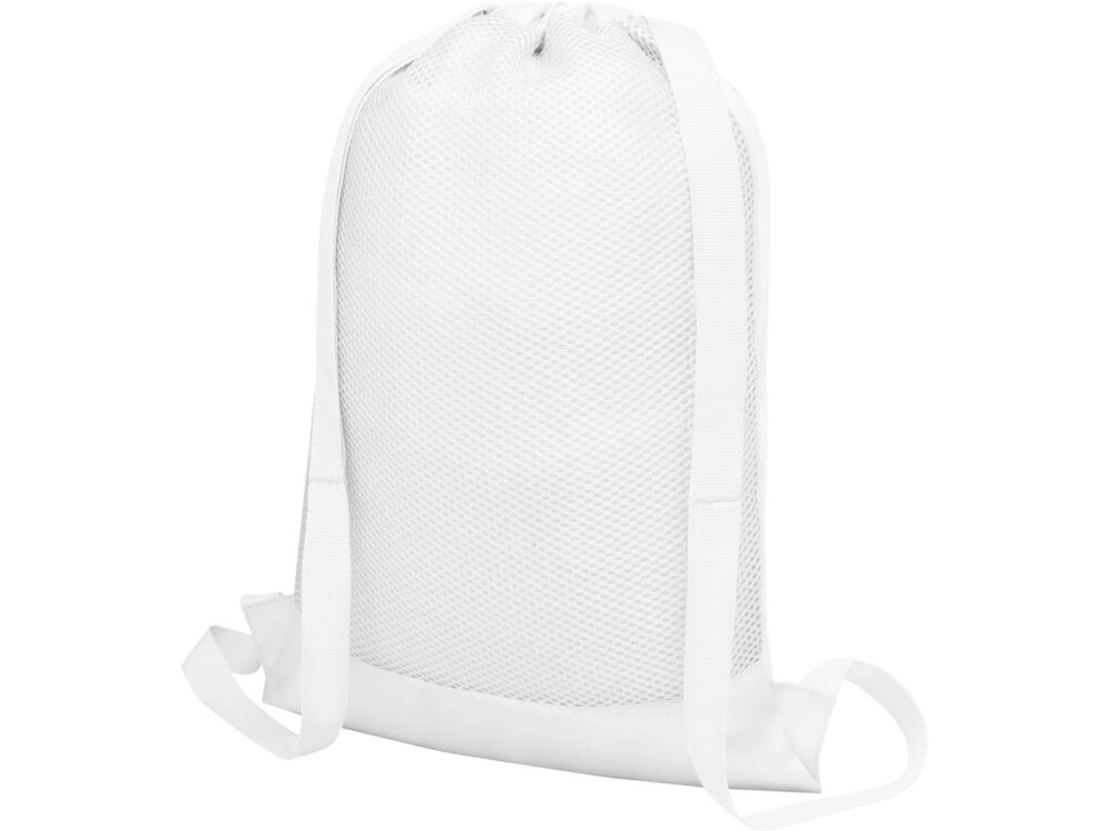Nadi cетчастый рюкзак со шнурком, белый от компании ТОО VEER Company Group / Одежда и сувениры с логотипом - фото 1