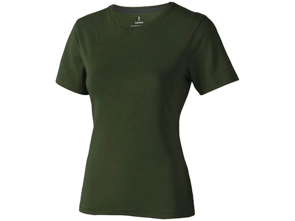 Nanaimo женская футболка с коротким рукавом, армейский зеленый от компании ТОО VEER Company Group / Одежда и сувениры с логотипом - фото 1