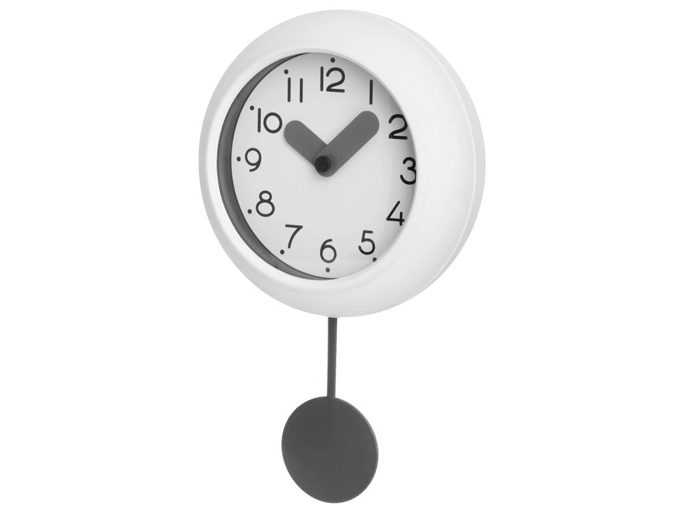 Настенные часы с маятником Pendulum, белый от компании ТОО VEER Company Group / Одежда и сувениры с логотипом - фото 1