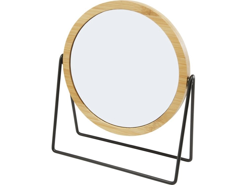Настольное зеркало в бамбуковой раме Hyrra, natural от компании ТОО VEER Company Group / Одежда и сувениры с логотипом - фото 1
