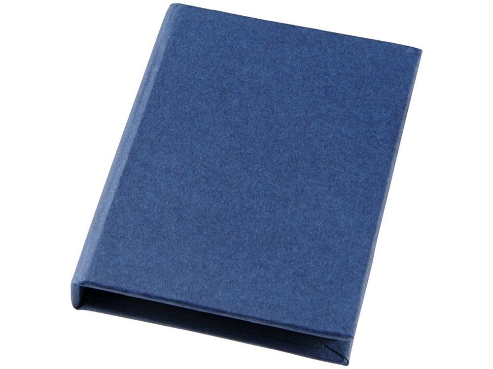 Небольшой комбинированный блокнот, синий от компании ТОО VEER Company Group / Одежда и сувениры с логотипом - фото 1