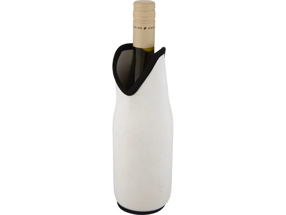Noun Держатель-руква для бутылки с вином из переработанного неопрена, белый от компании ТОО VEER Company Group / Одежда и сувениры с логотипом - фото 1