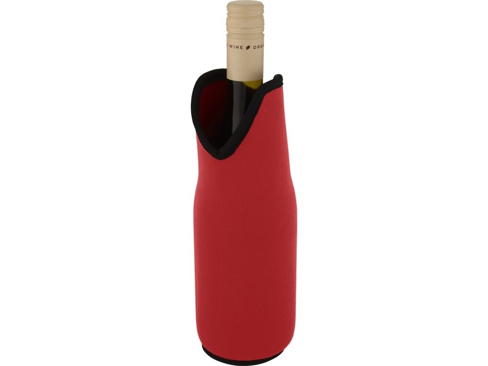 Noun Держатель-руква для бутылки с вином из переработанного неопрена, красный от компании ТОО VEER Company Group / Одежда и сувениры с логотипом - фото 1