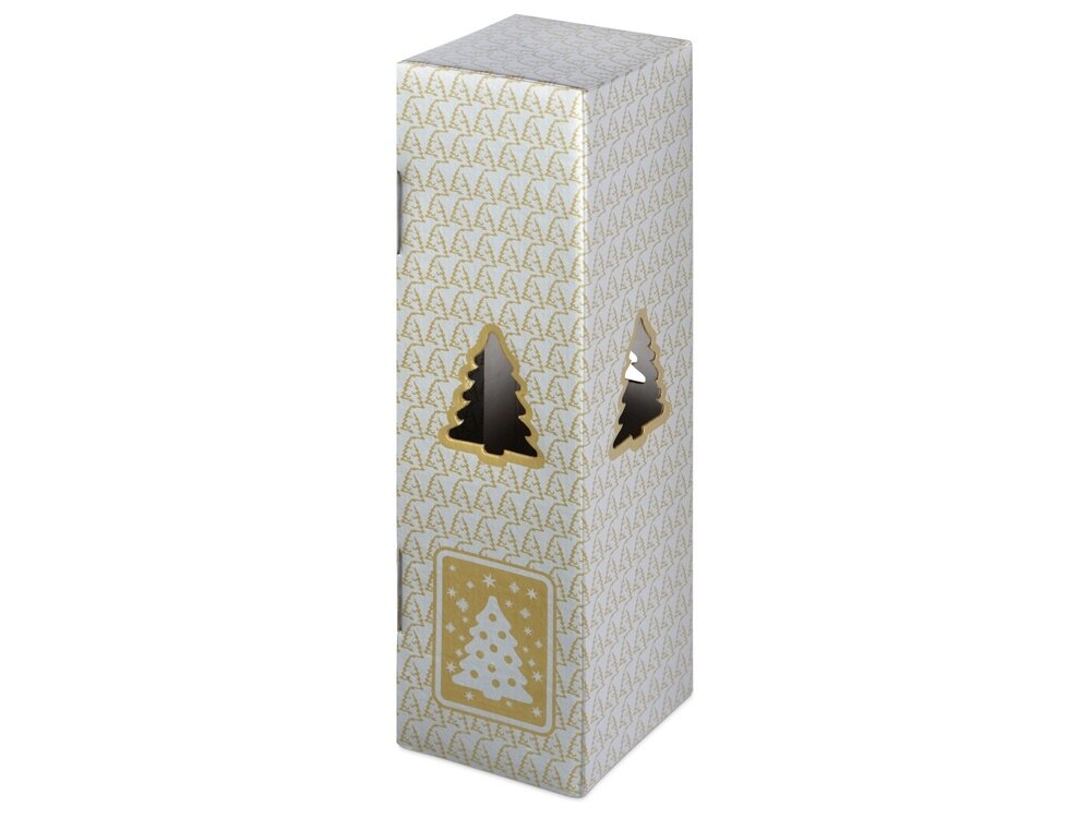 Новогодняя коробка для шампанского, серебро от компании ТОО VEER Company Group / Одежда и сувениры с логотипом - фото 1