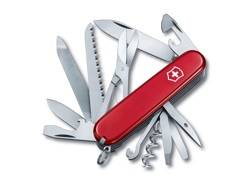 Нож перочинный VICTORINOX Ranger, 91 мм, 21 функция, красный от компании ТОО VEER Company Group / Одежда и сувениры с логотипом - фото 1