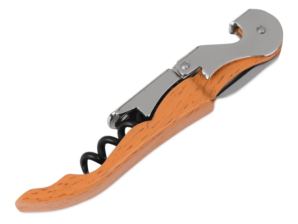 Нож сомелье Pulltap's Wood, коричневый от компании ТОО VEER Company Group / Одежда и сувениры с логотипом - фото 1