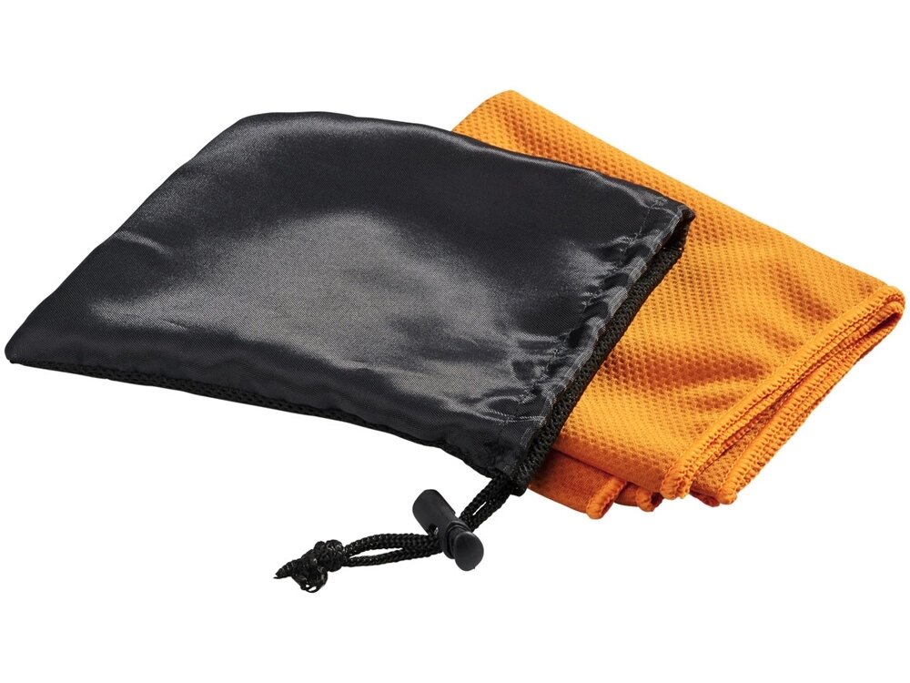 Охлаждающее полотенце Peter в сетчатом мешочке, оранжевый от компании ТОО VEER Company Group / Одежда и сувениры с логотипом - фото 1