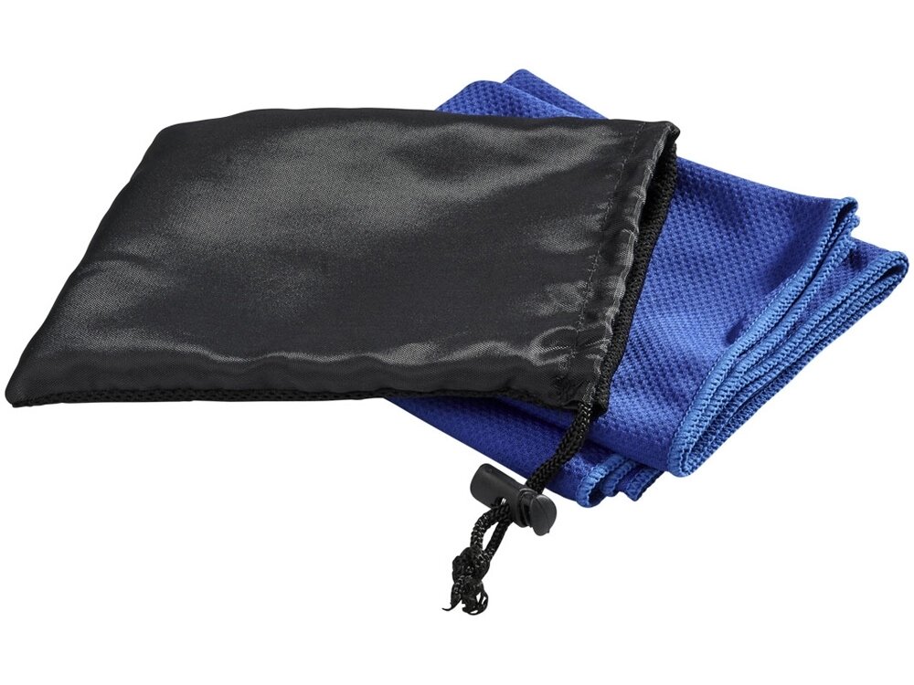 Охлаждающее полотенце Peter в сетчатом мешочке, синий от компании ТОО VEER Company Group / Одежда и сувениры с логотипом - фото 1
