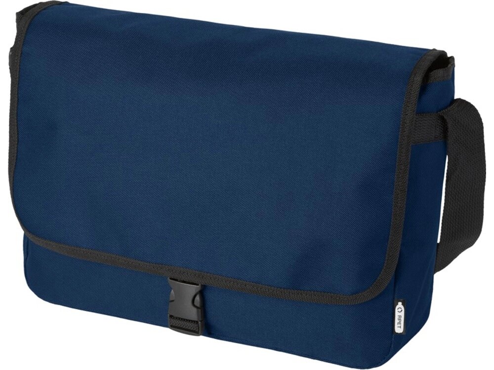 Omaha, сумка через плечо из переработанного PET-пластика, темно-синий от компании ТОО VEER Company Group / Одежда и сувениры с логотипом - фото 1