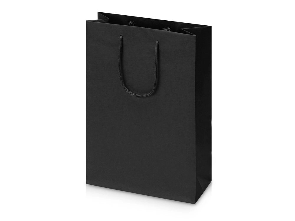 Пакет подарочный Imilit T, черный от компании ТОО VEER Company Group / Одежда и сувениры с логотипом - фото 1