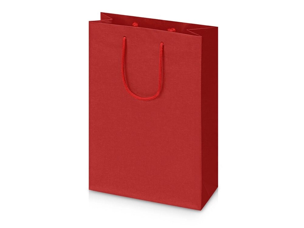 Пакет подарочный Imilit T, красный от компании ТОО VEER Company Group / Одежда и сувениры с логотипом - фото 1