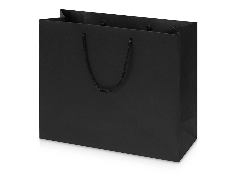Пакет подарочный Imilit W, черный от компании ТОО VEER Company Group / Одежда и сувениры с логотипом - фото 1