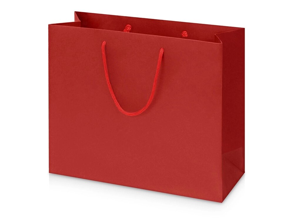Пакет подарочный Imilit W, красный от компании ТОО VEER Company Group / Одежда и сувениры с логотипом - фото 1