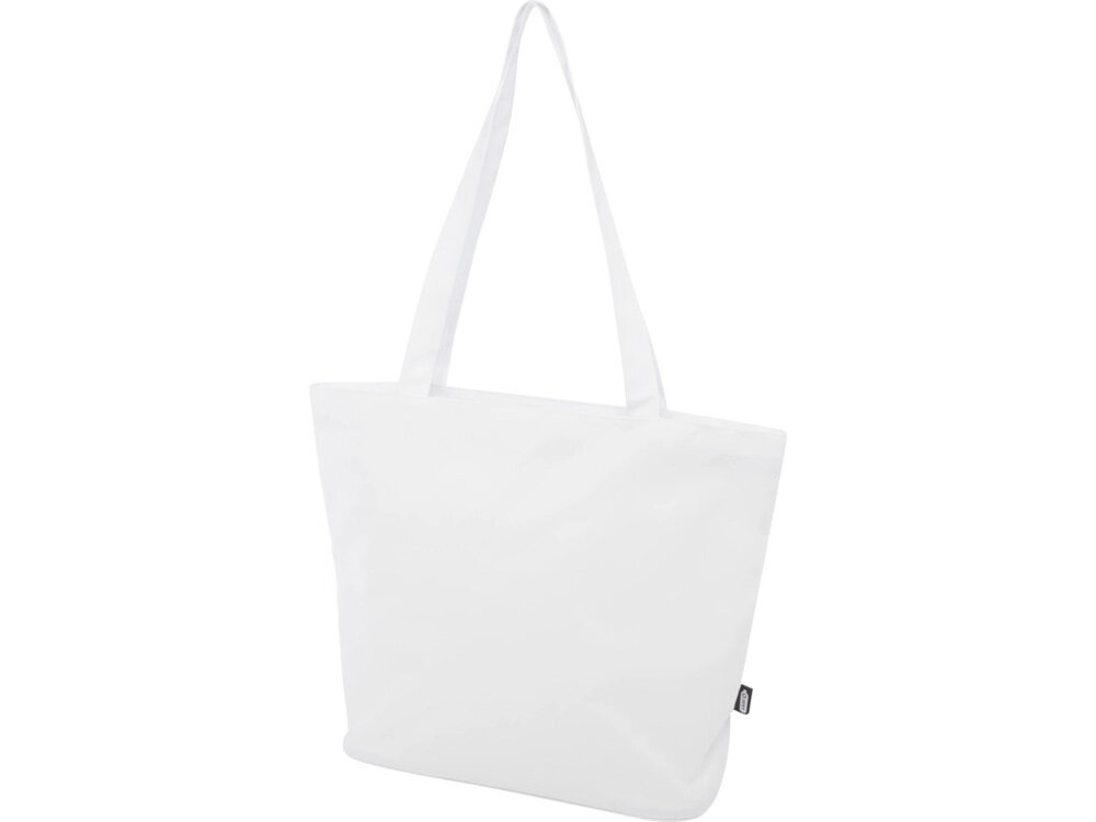 Panama эко-сумка на молнии из переработанных материалов по стандарту GRS объемом 20 л - Белый от компании ТОО VEER Company Group / Одежда и сувениры с логотипом - фото 1