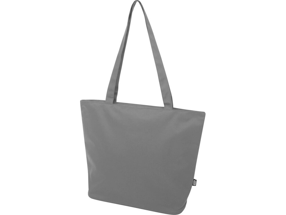 Panama эко-сумка на молнии из переработанных материалов по стандарту GRS объемом 20 л - Серый от компании ТОО VEER Company Group / Одежда и сувениры с логотипом - фото 1