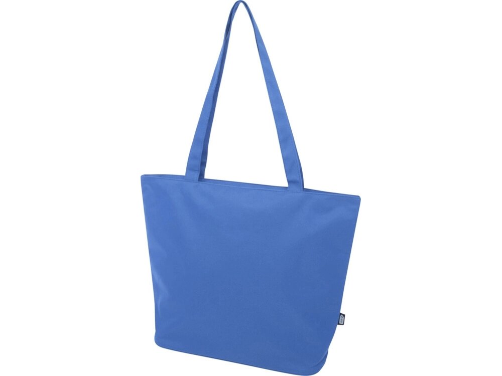 Panama эко-сумка на молнии из переработанных материалов по стандарту GRS объемом 20 л - Ярко-синий от компании ТОО VEER Company Group / Одежда и сувениры с логотипом - фото 1