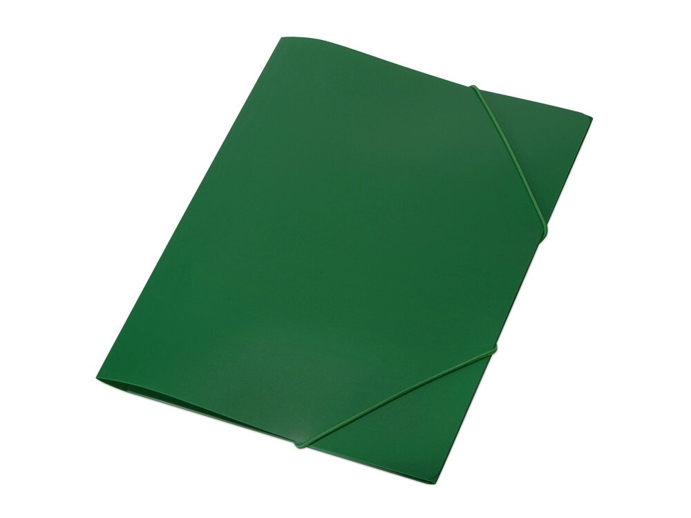 Папка формата А4 на резинке, зеленый от компании ТОО VEER Company Group / Одежда и сувениры с логотипом - фото 1