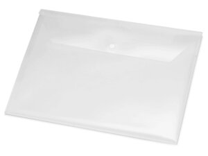 Папка-конверт А4 с кнопкой, прозрачный