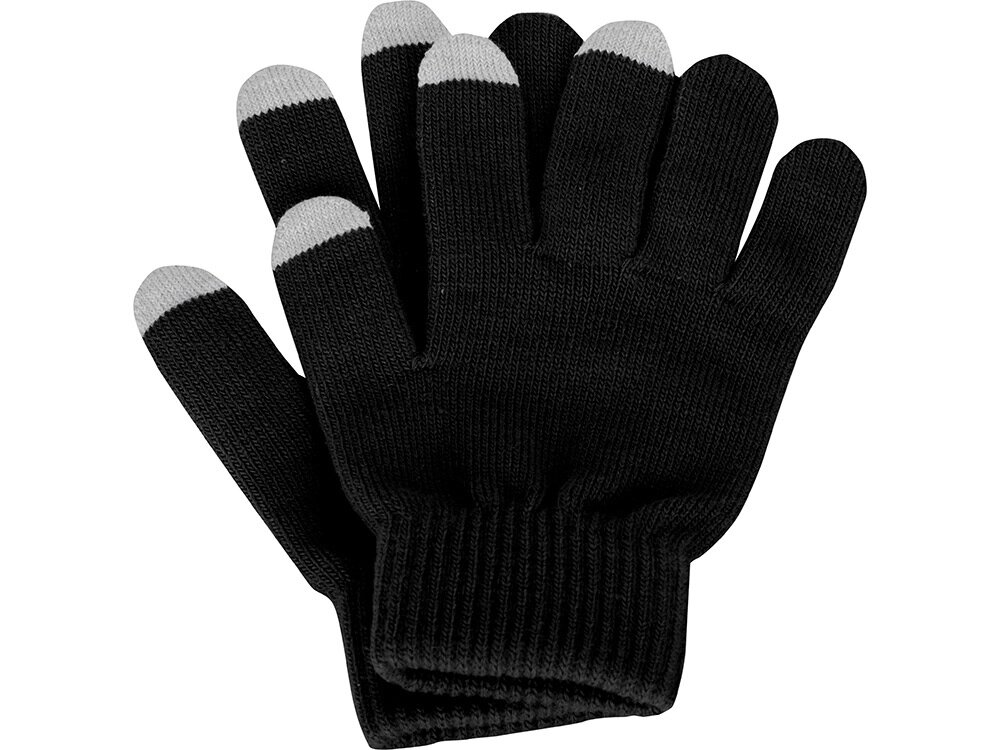 Перчатки для сенсорного экрана, черный, размер L/XL от компании ТОО VEER Company Group / Одежда и сувениры с логотипом - фото 1