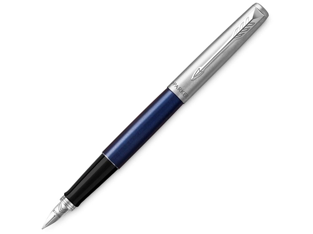 Перьевая ручка Parker Jotter Royal Blue CT, MBlue от компании ТОО VEER Company Group / Одежда и сувениры с логотипом - фото 1