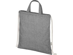 Pheebs 150 г/м² Aware рюкзак со шнурком из переработанных материалов - Черный