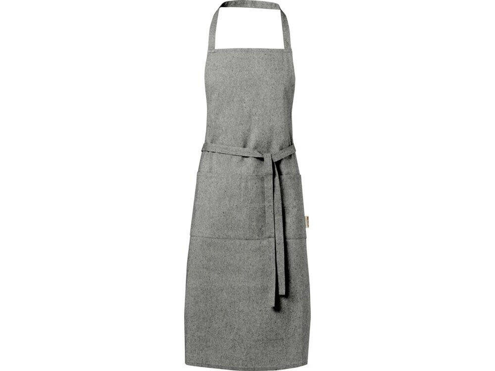 Pheebs 200 g/m2 recycled cotton apron, черный от компании ТОО VEER Company Group / Одежда и сувениры с логотипом - фото 1