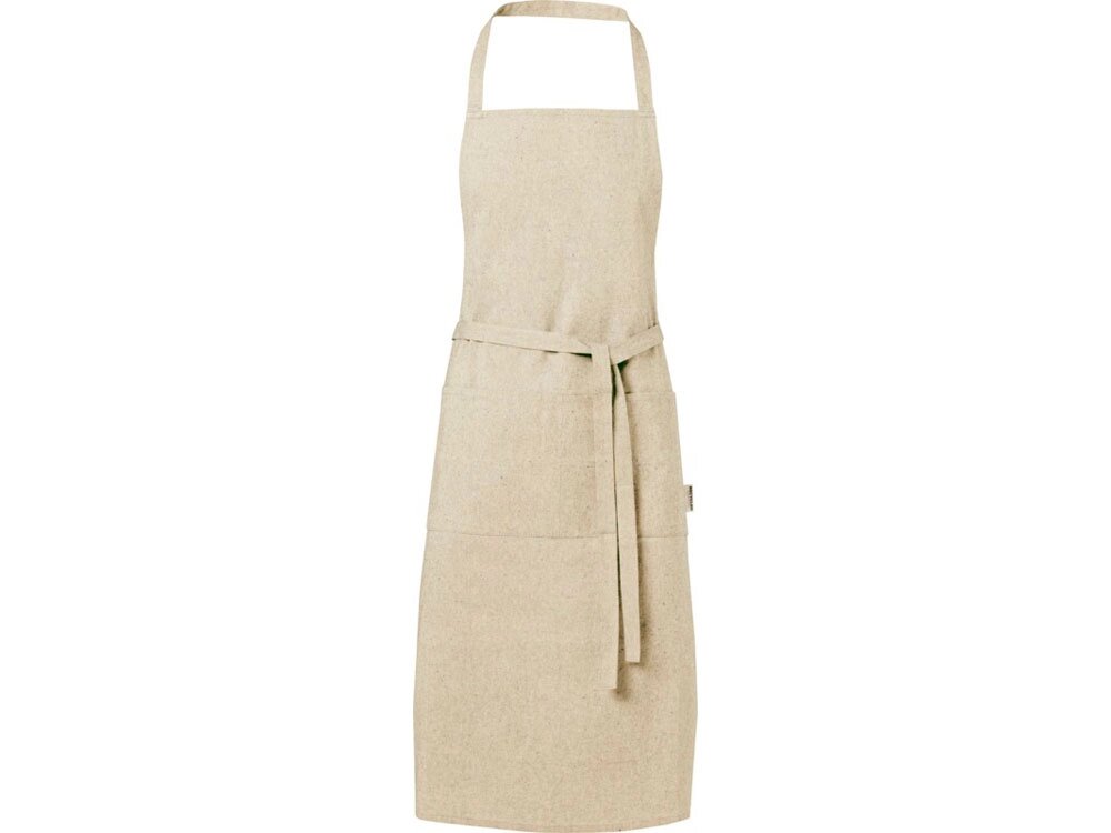 Pheebs 200 g/m2 recycled cotton apron, натуральный от компании ТОО VEER Company Group / Одежда и сувениры с логотипом - фото 1