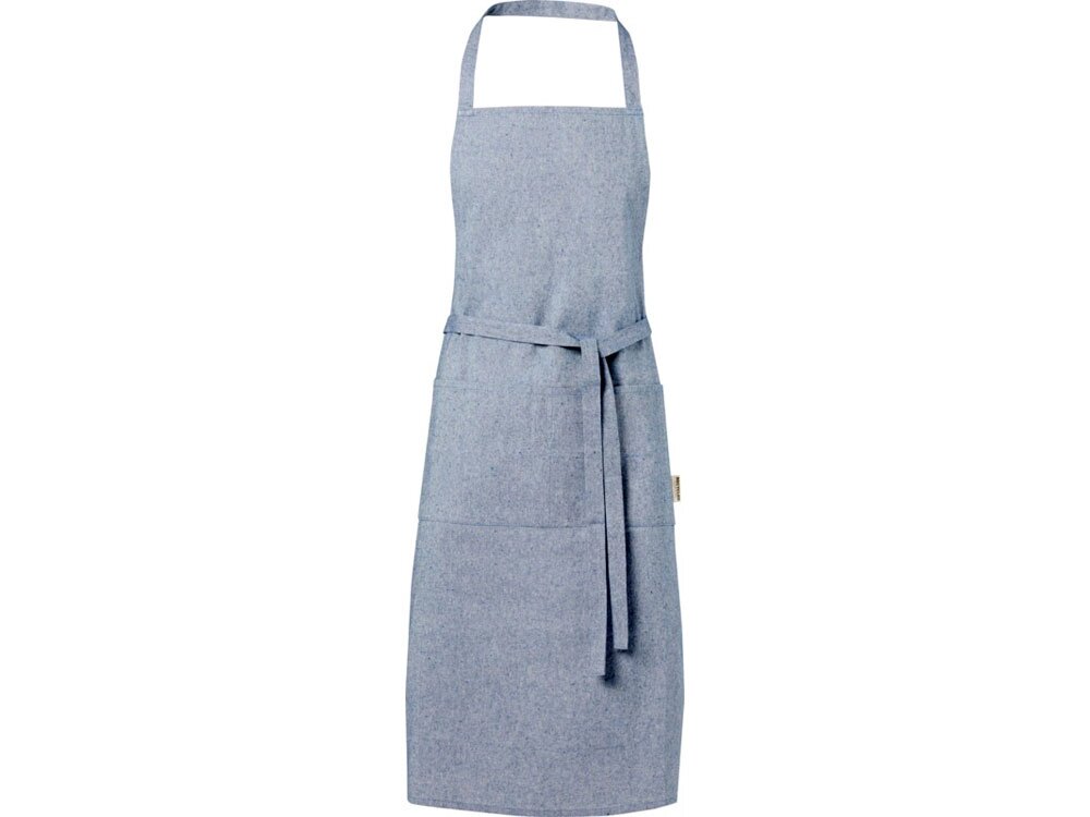 Pheebs 200 g/m2 recycled cotton apron, синий от компании ТОО VEER Company Group / Одежда и сувениры с логотипом - фото 1